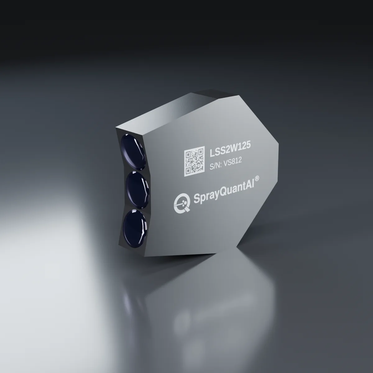 测量探头LSS2（SprayQuantAI®版本），左侧视图