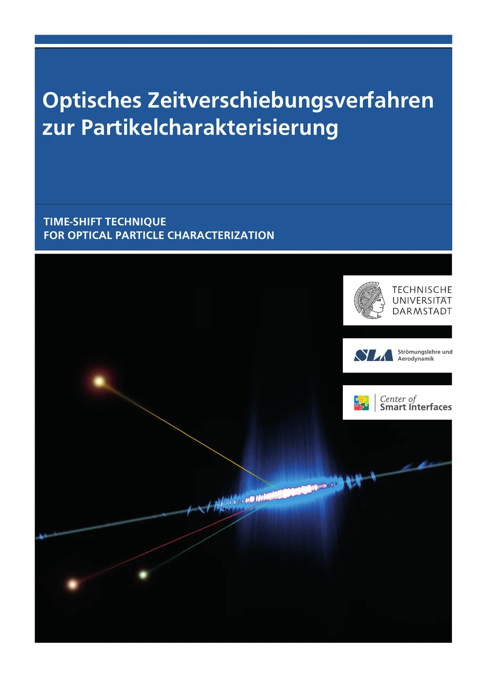 达姆施塔特工业大学宣传册“Time-Shift Technique for Optical Particle Characterization”封面