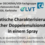 DECHEMA 2026 in Karlsruhe – Optical Characterization of Dynamic Double-Emulsion Droplets in a Spray