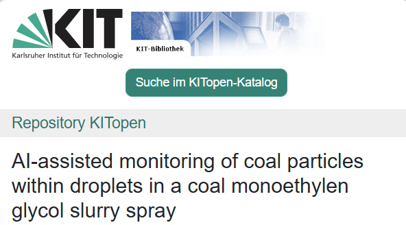 AI-Based Spray Diagnostics with ParticleTensorAI – New KITopen Paper